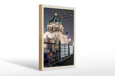 Produktbild von Holzschild Städte Berlin Deutschland Dom Architektur 20x30cm