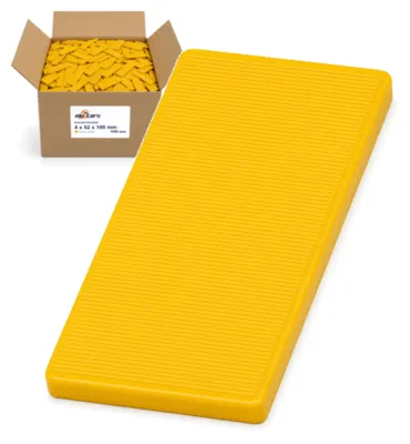 Obrázok produktu pre Dištančné podložky na zasklievanie 4x52x100 mm 1000 ks