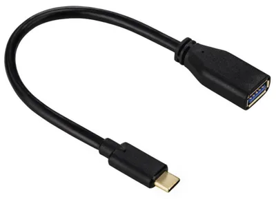 Produktbild von Hama 00135712, 0,15 m, USB A, USB C, Männlich/Männlich, 10 Gbit/s, Schwarz