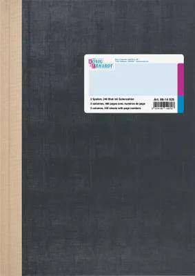 Produktbild von Spaltenbuch A4 2 Spalten 240 Blatt hellblau