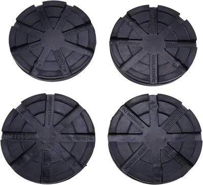 Productafbeelding van Universele Rubberen Pads voor Hefbrug - Set van 4 Stuks