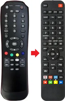 Produktbild von Fernbedienung geeignet für TELESYSTEM TIVU-TS9000 | TIVUTS9000 | TS9000-HD
