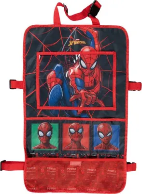 Produktbild von Tataway Marvel Spiderman Autositzschutz, Tablet-Organizer, Rot