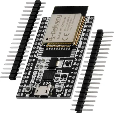 Zdjęcie produktu dla AZ-Delivery Zestaw rozwojowy z mikrokontrolerem ESP32 C V4 bez lutowanych elementów, kompatybilny z Arduino, 1 zestaw