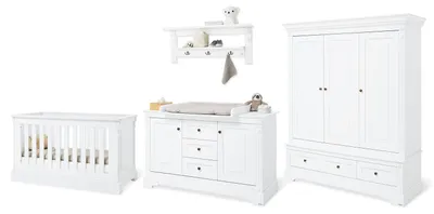 Produktbild von Kinderzimmer-Set 'Emilia' extrabreit groß inkl. Wandregal, 4-tlg.