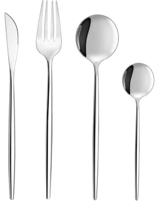 Produktbild von Besteck Set 24-teilig für 6 Personen Edelstahl Silber Spülmaschinenfest