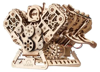 Produktbild von UGEARS 3D-Puzzle-V8-Motor, 776 DLCs