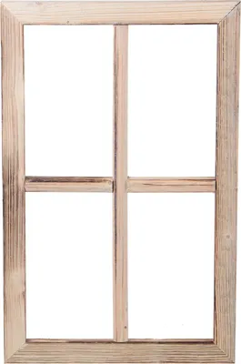 Produktbild von UNUS® Holzfenster Dekoration Altholz Grau Deko Shabby Holz individuell Retro