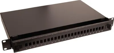 Produktbild von Lanview LVO231544, SC/LC, LC, Rackeinbau, 1U, Schwarz, Stahl