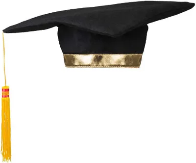 Produktbild von Boland 90650, Karnevalskostüm-Hut, Erwachsener, Uni, Papier, Polyester, Schwarz, Gold, Weiß, 60 g