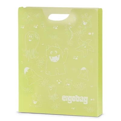 Produktbild von ergobag Heftebox Monster Gelb - sichere Aufbewahrung für Hefte & Bücher - 00366-10004-10
