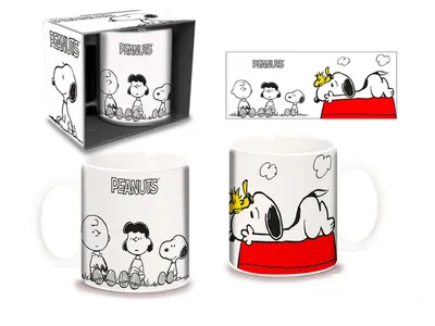 Produktbild von Peanuts Snoopy Tasse weiß 320 ml Ø8,5 H9,5 cm offiziell lizenziert
