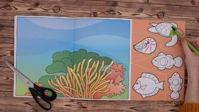 Produktbild von Wir basteln! - Malen, Ausschneiden, Kleben - Unter Wasser