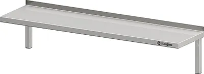 Produktbild von Wandbord mit Winkelkonsolen, 1200x300x250 mm, verschweißt