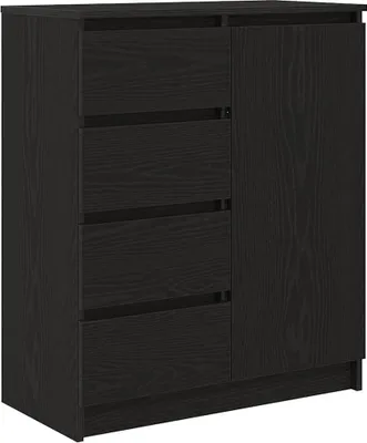 Obrázek produktu pro Příborník se zásuvkami Černý dub 71x35x84 cm kompozitní dřevo