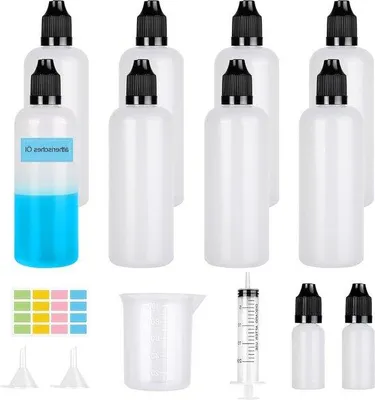 Immagine prodotto di Flaconi contagocce in plastica da 100 ml, set da 8 pezzi, morbidi
