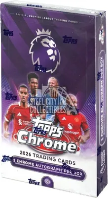 Produktbild von Topps 2025-26 Premier League Chrome Hobby Box