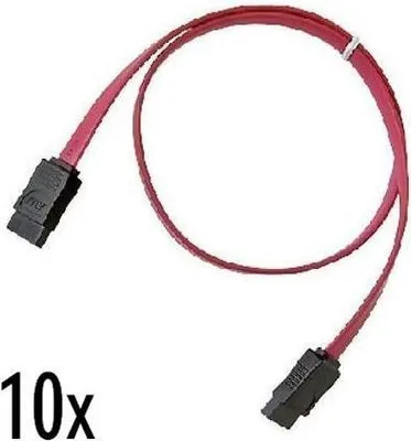 Immagine prodotto di Nilox NX090305118 cavo SATA 0,5 m Nero, Rosso