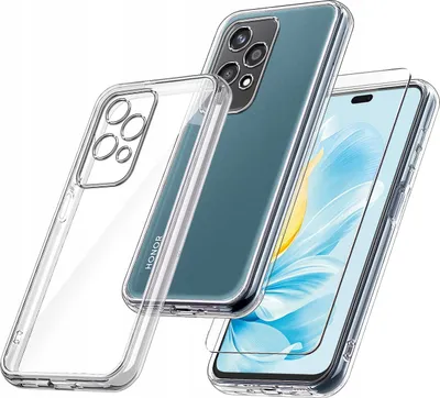 Immagine prodotto di Custodia per Honor 200 Lite 5G RINFORZATA 360° CLEAR + Vetro PROTETTIVO 9H