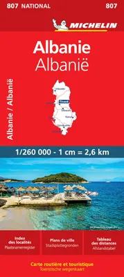 Produktbild von Michelin Albanien: wegenkaart (National, Band 807)