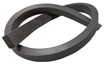 Produktbild von Moosgummidichtung Vierkantprofil 15 x 25 mm EPDM Gummidichtung Dichtungen Schwarz 1 Meter