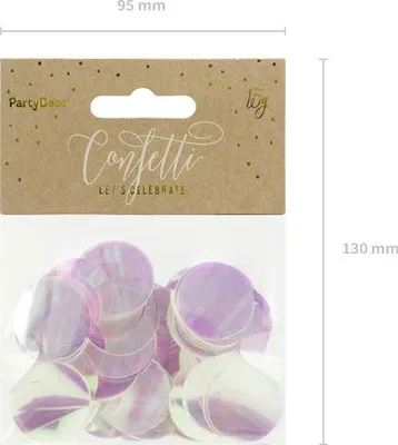 Produktbild von Konfetti Kreise 2,5cm 15g irisierend