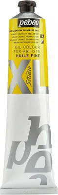 Image de Peinture à l'huile Pebeo Studio XL, 200 ml, 02 Jaune de cadmium primaire imité