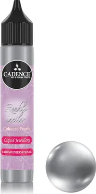 Produktbild von Cadence Perlen Pen - 25ml Metallic Silber