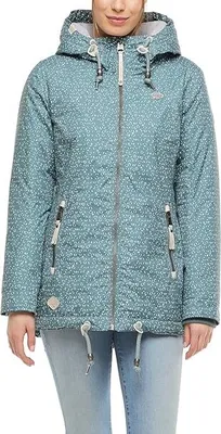 Produktbild von Ragwear Damen Jacke Herbstjacke Winterjacke Zuzka Diamond, Farbe:Grün, Größe:XL, Artikel:-5036 dusty green