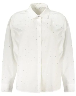 Image de Chemise Manche Longue Blanche Pour Femme, Marque Guess