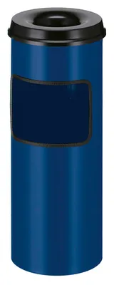 Produktbild von Standaschenbecher mit Abfallsammler 30 Liter blau, schwarz (31005680)