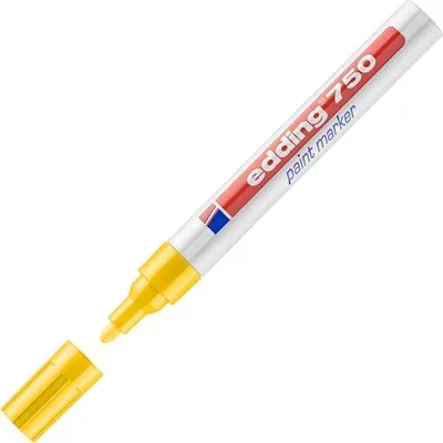 Obrázek produktu pro Edding 750, Žlutá, Bílá, 2 mm, 4 mm, 10 kusů