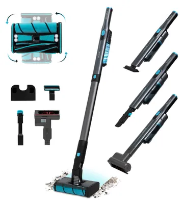 Produktbild von Cecotec Scoba 2100 Twice Max, 2-in-1-Stabstaubsauger, Beutellos, Schwarz, Rechteckig, Zyklonal, 2 dB