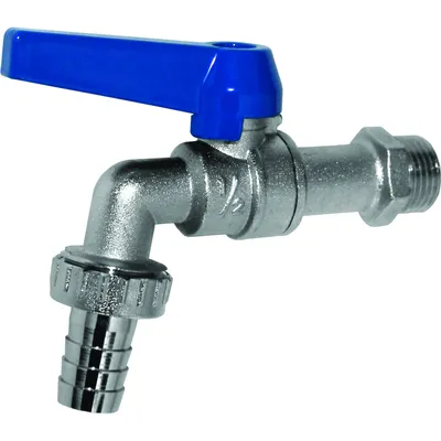 Produktbild von Auslaufventil Messing 3/4 Zoll Wasserhahn mit Schlauchanschluss Auslaufhahn Absperrhahn Haushaltshahn Universal Kugelhahn Zapfhahn