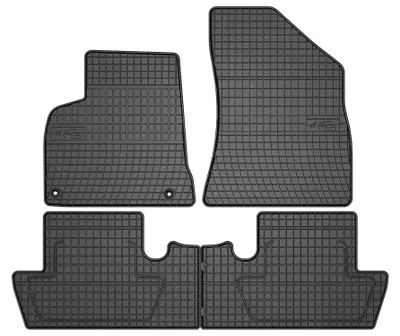 Produktbild von Gummi-Fußmatten für Peugeot 5008 I 2009-2017 (Crossover) – 4-tlg, Schwarz, passgenau – Wielganizator SolidPRO