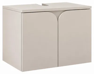 Produktbild von Badplaats Waschtischunterschrank Nepal 60 cm – Beige – Hängend mit 2 Türen