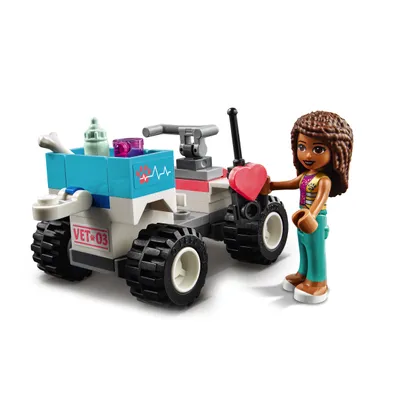 Produktbild von LEGO 41442 Friends Tierrettungs-Quad Spielzeug ab 6 Jahren, mit Stephanie und Andrea Minipuppen