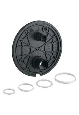 Produktbild von GROHE Montageplatte 49080, für Thermostat-Fertigmontagesets, inklusive Dichtungen, schwarz