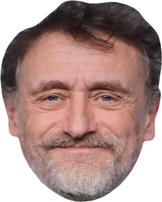 Immagine prodotto di Maschera di celebrità - Maschera divertente per feste - Ideale per travestimenti - Aspetto realistico - Dimensioni naturali - Colore grigio