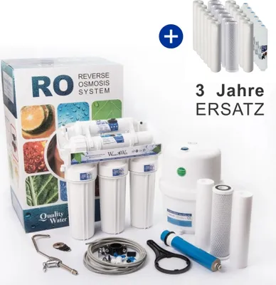 Produktbild von Umkehrosmoseanlage 5 Stufen RO5 Wasserfilter Mit 3 Jahre Ersatz