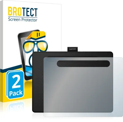 Produktbild von 2x Für Wacom Intuos M Schutzfolie BROTECT Displayschutz Display Schutz Folie Klar Transparent