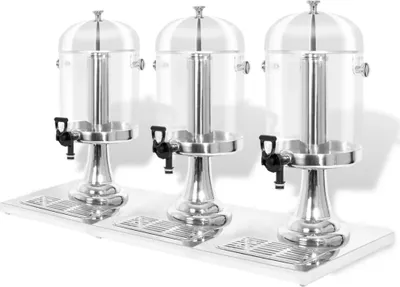 Image de Distributeur de jus en acier inoxydable 3 x 8 L