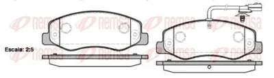 Produktbild von REMSA Bremsbeläge Satz Hinten Bremsklötze für RENAULT MASTER III Kasten (FV) 1442.01