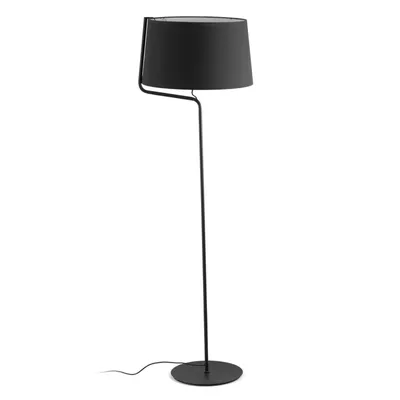Image de Berni lampadaire noir 1 ampoule