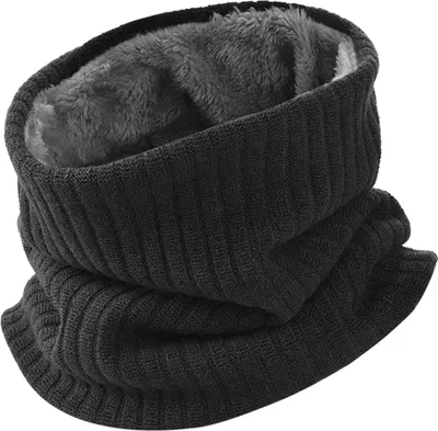 Produktbild von Herren Loop Winterschal Warme Gesichtsmaske - Verdickte Fleece Futter Winterkreisschal Schlauchschal Unisex Lässiger Nackenwärmer für Outdoor Motorrad Fahrrad Indoor Aktivitäten Winddichte Herre Schal