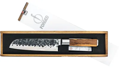 Image de Couteau Santoku 18 cm Olive Forgé