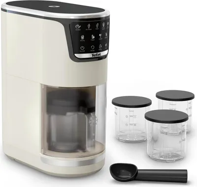 Zdjęcie produktu dla Tefal Dolci IG604AE0, Tradycyjne przyrząd do robienia do lodów, 1 mis(y), Biały, Rise, Dotyk, 173 mm