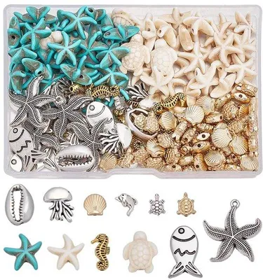 Produktbild von Seidenschmuck - Ozeanmuster - 160 Stück in 12 Mustern