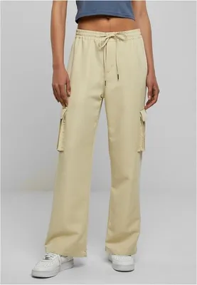 Obrázek produktu pro Dámské kalhoty Urban Classics Ladies Vicose Straight Leg Cargo Pants concrete - 3XL