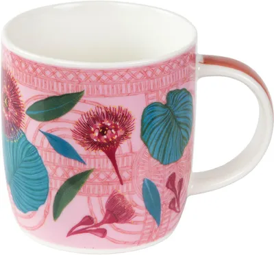 Produktbild von Goldbuch 46 971 Porzellantasse Tropical Leaves Grün Pink
